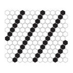 Mini Hexagon B&W Lean Mozaika 26x30 w sklepie internetowym dekordia.pl