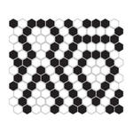 Mini Hexagon B&W Lace Mozaika 26x30 w sklepie internetowym dekordia.pl