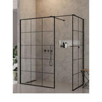 New Modus Black Kabina Walk-In, Szkło Czyste 8mm 140x90x200 (Exk-0110) - zapytaj o dodatkowe 10% rabatu w sklepie internetowym dekordia.pl