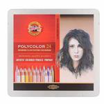 Kredki Koh-i-noor Polycolor DRAWING PORTRAIT- 24 kolory w metalowej kasecie w sklepie internetowym Świat Artysty 