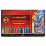 Kredki Koh-i-noor Polycolor DRAWING - 36 kolorów w metalowej kasecie w sklepie internetowym Świat Artysty 