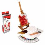 Zestaw farby olejne Daler Rowney Oil Creative Easel Set + dodatki w sklepie internetowym Świat Artysty 