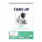Blok rysunkowy Canson 1557 fakturowany - 180g, 30ark, A4+, na spirali w sklepie internetowym Świat Artysty 