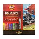 Pastele suche EXTRA SOFT Koh-i-noor Toison D'or 8554 - 24 kolory w sklepie internetowym Świat Artysty 