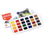 Zestaw farb akwarelowych CREDO - 24 kostki w sklepie internetowym Świat Artysty 