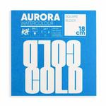 Blok do akwareli AURORA Cold pressed (średnioziarnisty) 300g, 20ark. 18x18 cm klejony w sklepie internetowym Świat Artysty 