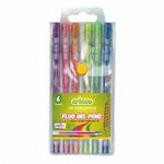 Zestaw długopisów żelowych fluorescencyjnych Cricco 6 szt. w sklepie internetowym Świat Artysty 
