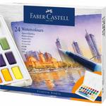 Zestaw farb akwarelowych w kostkach FABER-CASTELL Creative Studio - 24 kolory w sklepie internetowym Świat Artysty 