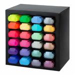 Zestaw zakreślaczy Faber Castell Textliner 24 kolory - metaliczne, pastelowe, neonowe + organizer w sklepie internetowym Świat Artysty 