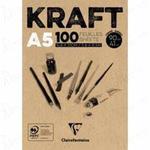 Blok rysunkowy KRAFT Clairefontaine - 90g, A5, 100ark. w sklepie internetowym Świat Artysty 