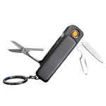 ZAPALNICZKA TAKTYCZNA SCYZORYK SURVIVAL USB 8w1 DK-BR712 w sklepie internetowym Aleprezent.com.pl