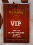 Hard Rock Cafe WARSAW '07 Staff GO Party Card + Lanyard w sklepie internetowym Mikolaj-shop.com