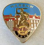 Hard Rock Cafe WARSAW 2012 POSTCARD Guitar Pick Pin LE 100 w sklepie internetowym Mikolaj-shop.com