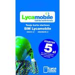 Starter LycaMobile 5 Karta SIM Card PrePaid 5 PLN - LycaMobile 5 w sklepie internetowym Mikolaj-shop.com