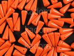 Spike Beads Opaque Red Orange 13x5 mm - 10 sztuk w sklepie internetowym Kadoro.pl