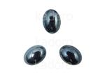 Kaboszon ceramiczny czarny perłowy owal 10x8 mm - 8 sztuk w sklepie internetowym Kadoro.pl