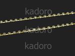 Taśma cyrkoniowa złota 2.8 mm - 20 cm w sklepie internetowym Kadoro.pl