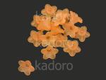 Kwiatek akrylowy pomarańczowy 10x5 mm - 10 sztuk w sklepie internetowym Kadoro.pl