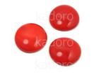 Szklany kaboszon Opaque Red koło 18mm - 2 sztuki w sklepie internetowym Kadoro.pl