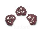 Maple Leaves Opaque Dark Cherry 13x11mm - 2 sztuki w sklepie internetowym Kadoro.pl