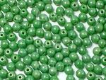 Round Beads Opaque Pea Green Silver Patina 3 mm - opakowanie w sklepie internetowym Kadoro.pl