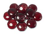 2-hole Cabochon Ruby 18mm - 2 sztuki w sklepie internetowym Kadoro.pl