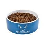 BARRY KING Miska ceramiczna dla psa, Merry Christmas, niebieska 16x6cm [BK-15604] w sklepie internetowym sklepdlazwierzat.net