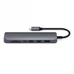 Satechi Slim Multiport USB-C - adapter do urządzeń mobilnych (USB-C PD, 2x USB-A, HDMI 4K, Ethernet, czytnik kart micro/SD) (space gray) w sklepie internetowym techonic.pl