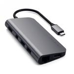 Satechi Type -C Multimedia Adapter - aluminiowy adapter multimedialny(USB-C PD, 3x USB-A, HDMI 4K, czytnik kart micro/SD, mini DisPlay port, Ethernet) w sklepie internetowym techonic.pl