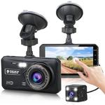 WIDEOREJESTRATOR Z KAMERĄ PRZEDNIĄ I TYLNĄ KAMERA COFANIA FULL HD + KARTA SD 32 GB w sklepie internetowym techonic.pl