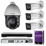 Zestaw 4 kamer IP Hikvision DarkFighter z zoomem do monitoringu firmy w sklepie internetowym zabezpieczeniapoznan.pl