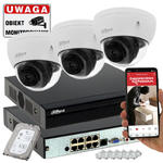 Monitoring domu 3 kamery Dahua IPC-HDBW2831E-S-0280B-S2 8MPx Analiza IVS Starlight w sklepie internetowym zabezpieczeniapoznan.pl
