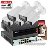 Monitoring firmy 5 kamer Dahua 8MPx IPC-HFW4831T-ASE-0280B Analiza IVS w sklepie internetowym zabezpieczeniapoznan.pl