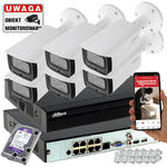 System monitoringu firmy 6 kamer Dahua 8MPx IPC-HFW4831T-ASE-0280B Analiza IVS w sklepie internetowym zabezpieczeniapoznan.pl