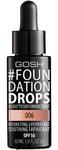 Gosh #FOUNDATION DROPS - TAWNY Podkład nawilżająco-wygładzający (006) w sklepie internetowym MadRic.pl