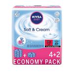 Nivea baby soft & cream chusteczki oczyszczające 6x63szt. w sklepie internetowym Fashionup.pl