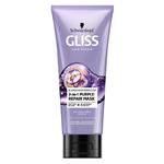 Gliss blonde hair perfector 2-in-1 purple repair mask maska do naturalnych farbowanych lub rozjaśnianych blond włosów 200ml w sklepie internetowym Fashionup.pl