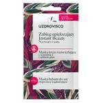 Uzdrovisco instant beauty zabieg upiększający na twarz i usta maska-krem rozświetlająca z wit. c + maska-balsam do ust 8ml w sklepie internetowym Fashionup.pl