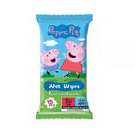 Peppa pig chusteczki nawilżane do twarzy i rąk truskawka 15szt. w sklepie internetowym Fashionup.pl