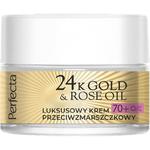 Perfecta 24k gold rose oil luksusowy krem przeciwzmarszczkowy na dzień i na noc 70+ 50ml w sklepie internetowym Fashionup.pl