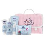 Chicco natural sensation pink zestaw płyn do mycia ciała i włosów 200ml + balsam do ciała 150ml + krem do pieluszki 4w1 100ml + chusteczki oczyszczają w sklepie internetowym Fashionup.pl