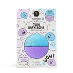 Nailmatic kids twin bath bomb podwójna kula do kąpieli dla dzieci blue/violet 170g w sklepie internetowym Fashionup.pl