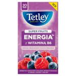 Tetley Super Fruits Energia z witaminą B6 Herbatka owocowo-ziołowa o smaku jagody i maliny w sklepie internetowym E-Szop 