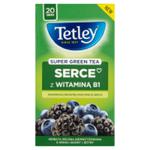 Tetley Super Green Tea Serce Herbata zielona o smaku jagody i jeżyny w sklepie internetowym E-Szop 