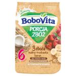 BoboVita Porcja Zbóż Kaszka mleczna 3 zboża malina-truskawka-banan po 6 miesiącu w sklepie internetowym E-Szop 