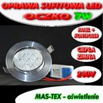 OPRAWA sufitowa LED LAMPA oczko 7W halogen 60W WW w sklepie internetowym nasze ledy