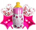 Zestaw girl baby shower 5 szt IT'S A GIRL roczek w sklepie internetowym nasze ledy