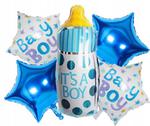 Zestaw boy baby shower 5 sztuk IT'S A BOY roczek w sklepie internetowym nasze ledy