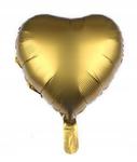 BALON foliowy złoty matowy serce serduszko 45cm w sklepie internetowym nasze ledy