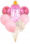 Zestaw GIRL baby shower IT'S A GIRL roczek w sklepie internetowym nasze ledy